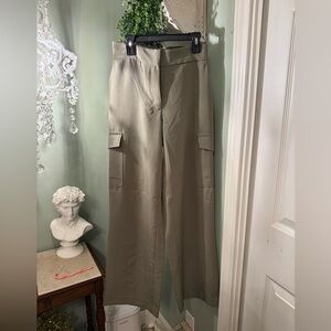 One by Chapter One Army Green Cargo Wide Leg Pants